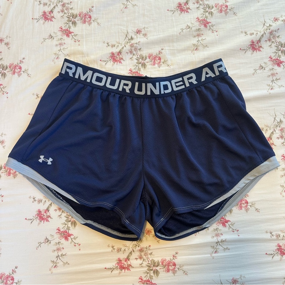 Under Armour Women's Dark Blue Athletic Shorts